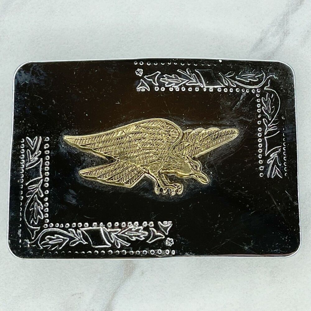 Vintage Flying Bald Eagle Western Belt Buckle Americana ✨